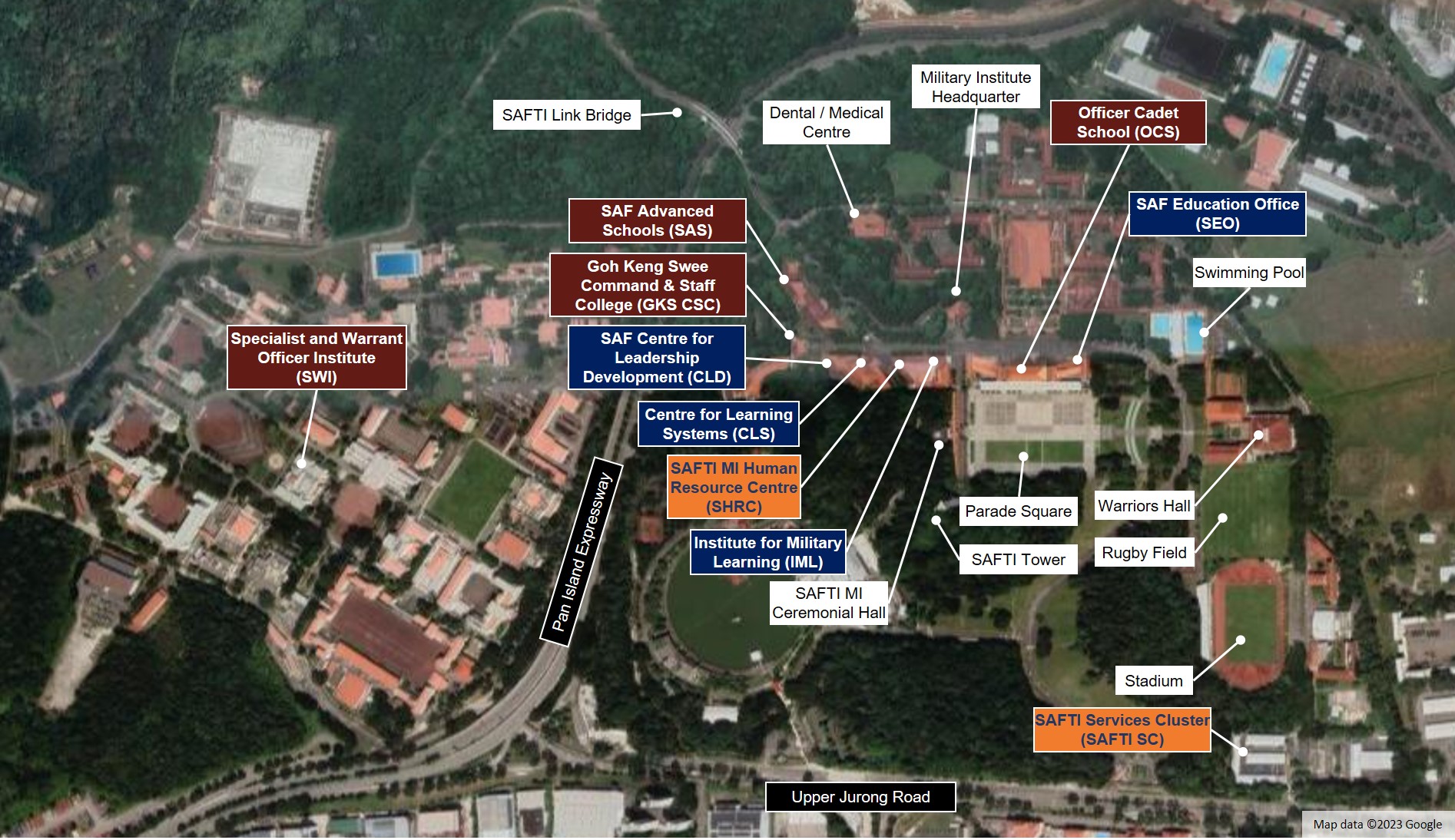 Map of SAFTI MI