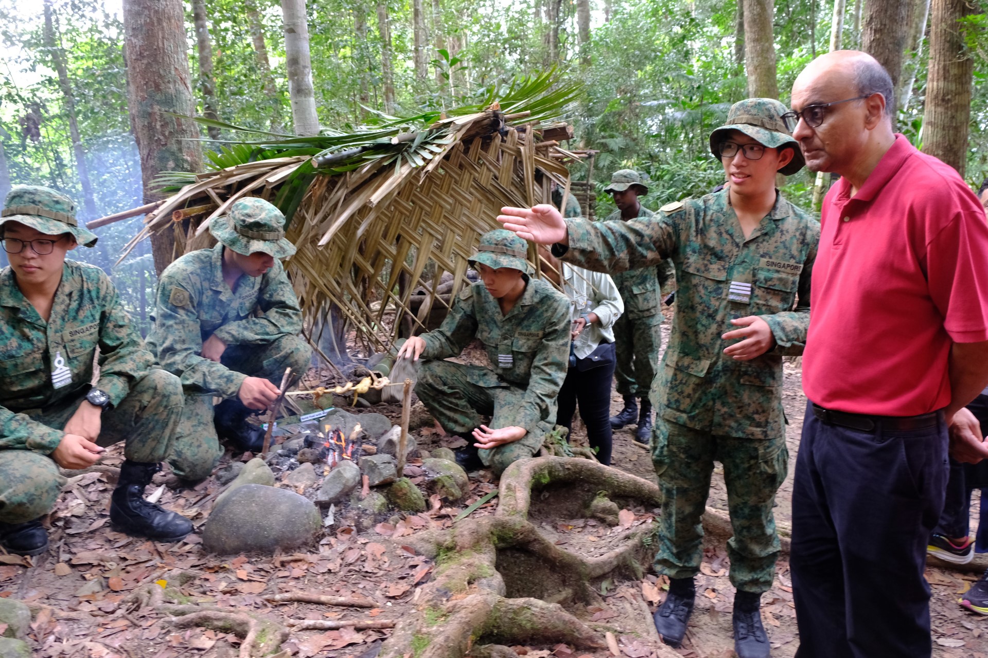 President Tharman Visits SAF Training In Brunei