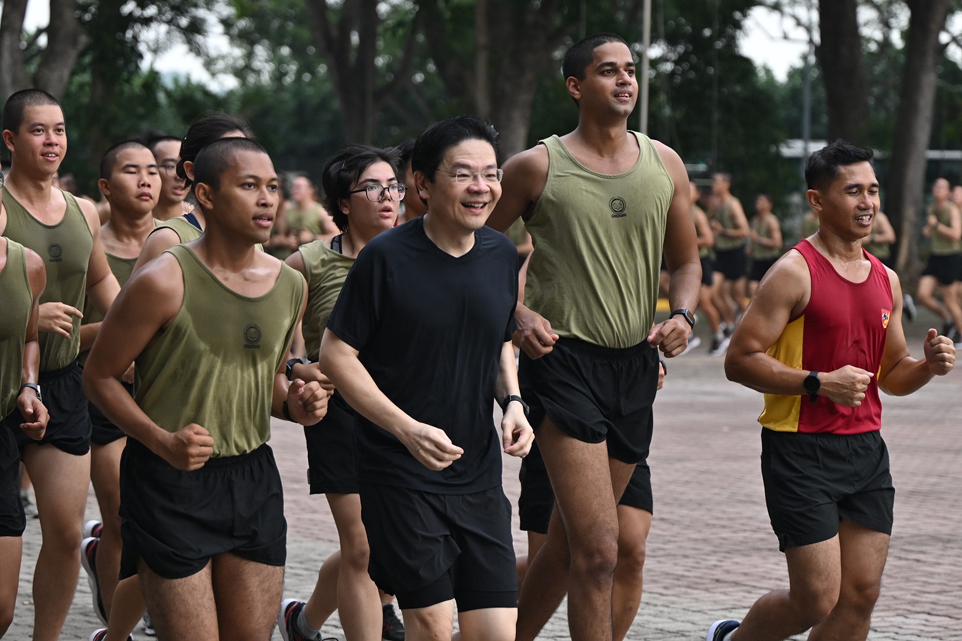 PM Wong Visits The SAF Basic Military Training Centre