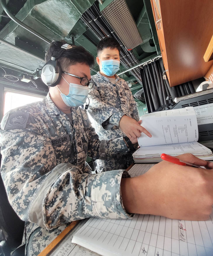 Communications Systems Operators interpreting message that was sent via FGS Bayern during a communications drill.