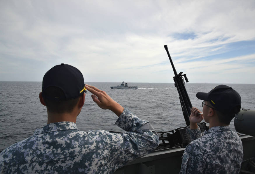 Concluding the end of another successful PASSEX with a sailpast! Wishing our friends Fair Winds and Following Seas – we hope to see you again next time!