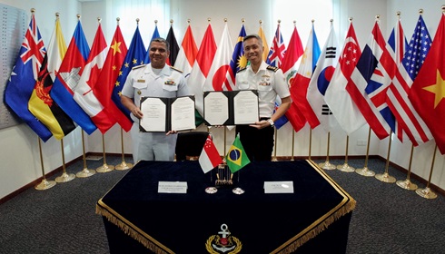 MOU Signing on Maritime Information Exchange with the Brazilian Navy