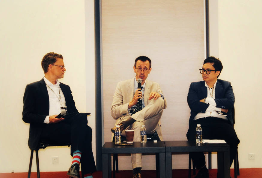 (From left to right) Panel discussion with Prof Christian Bueger from the University of Copenhagen, Mr Andrew Clarke from International Maritime Organisation and Dr Trung Nguyen, Centre for International Law.