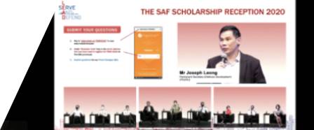 THE SAF SCHOLARSHIP RECEPTION 2020