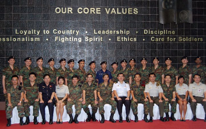 Groundbreaking. 17th NS Medical Officer Cadet Course (MOCC) graduates at the new Army Museum on 4 Oct 2007.